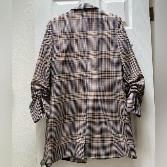1. STATE | Long Plaid Blazer Coat Size Medium - Picture 13 of 13